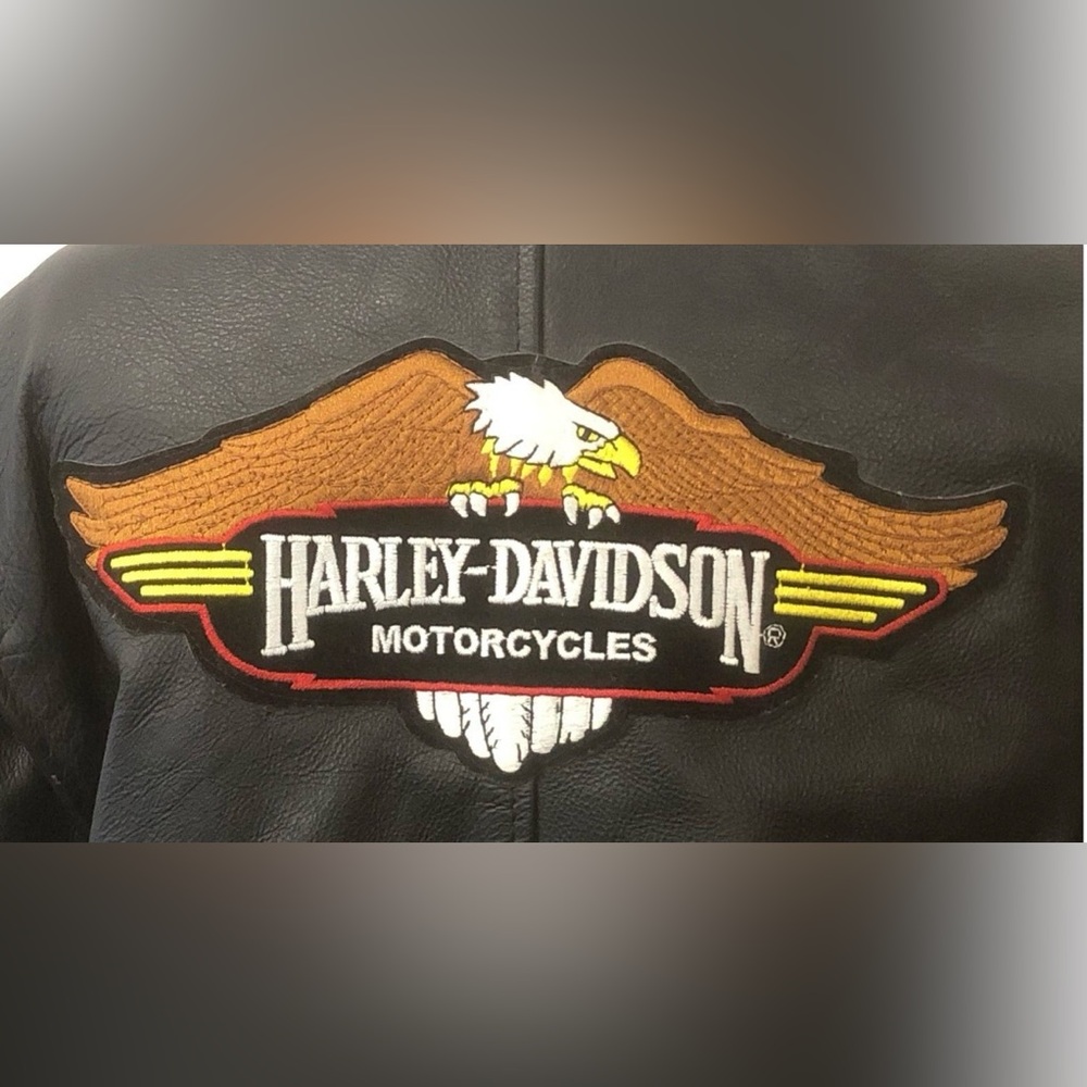 Vtg 70-80 ‘s Harley-Davidson Black Bomber Jacket Iconic Patches made in Pakistan - Picture 5 of 7